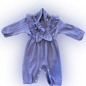 3-6 month purple outfit